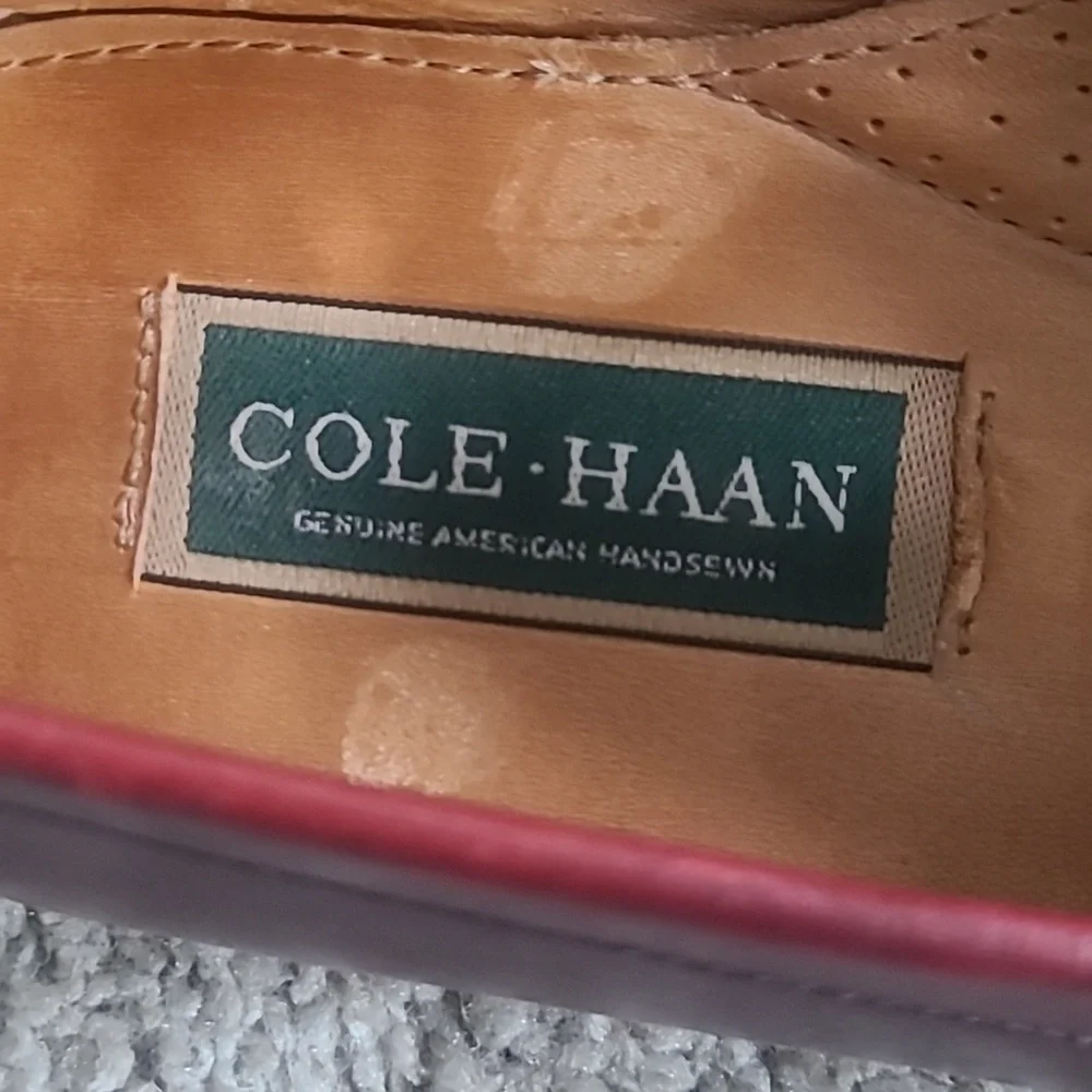 GUC Cole Haan Deep Burgundy Leather Penny Loafers Men 11.5D - Picture 7 of 9
